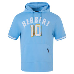 Justin Herbert  Pro Standard Player Name & Number Hoodie T-Shirt - Los Angeles Chargers
