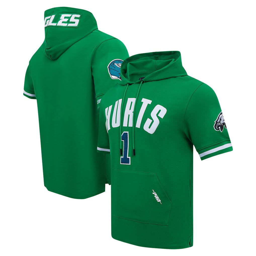 Jalen Hurts  Pro Standard Player Name & Number Hoodie T-Shirt - Philadelphia Eagles