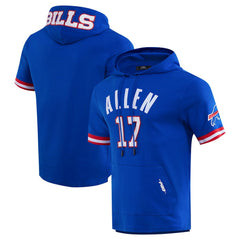 Josh Allen  Pro Standard Player Name & Number Hoodie T-Shirt - Buffalo Bills