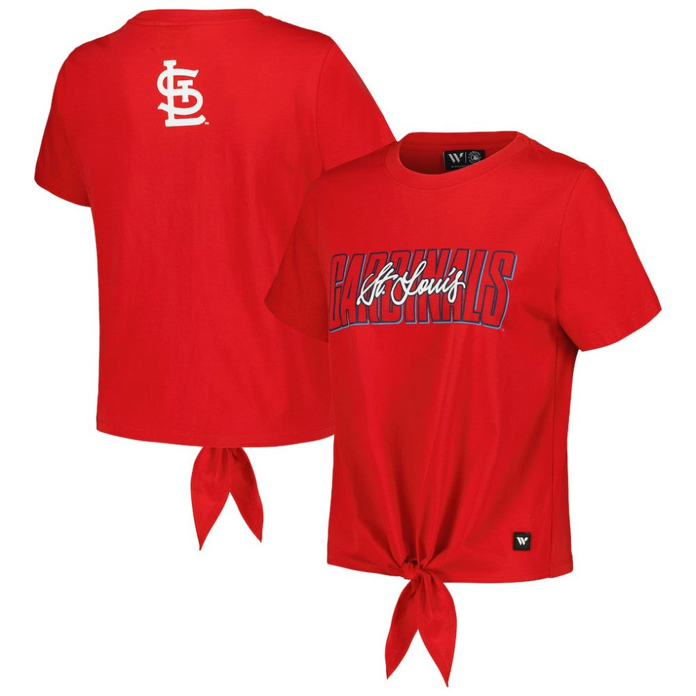 MLB St. Louis Cardinals The Wild Collective Women's Twist Front T-Shirt
