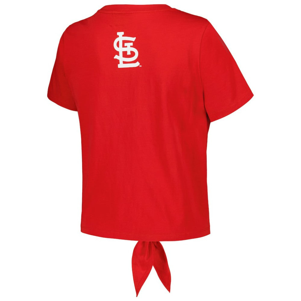 MLB St. Louis Cardinals The Wild Collective Women's Twist Front T-Shirt