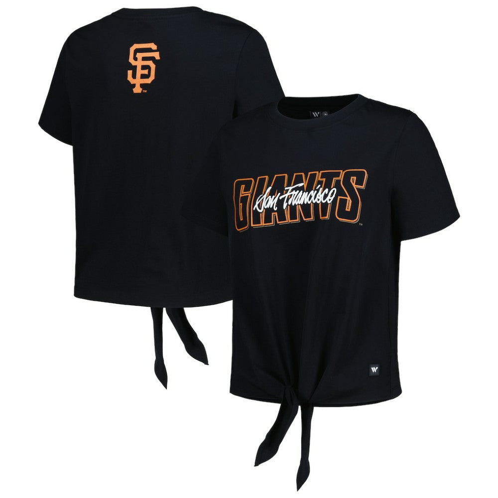 MLB San Francisco Giants The Wild Collective Women's Twist Front T-Shirt