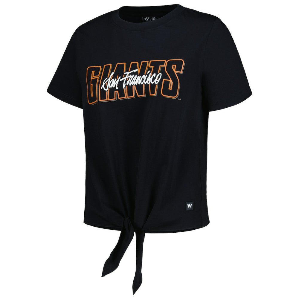 MLB San Francisco Giants The Wild Collective Women's Twist Front T-Shirt