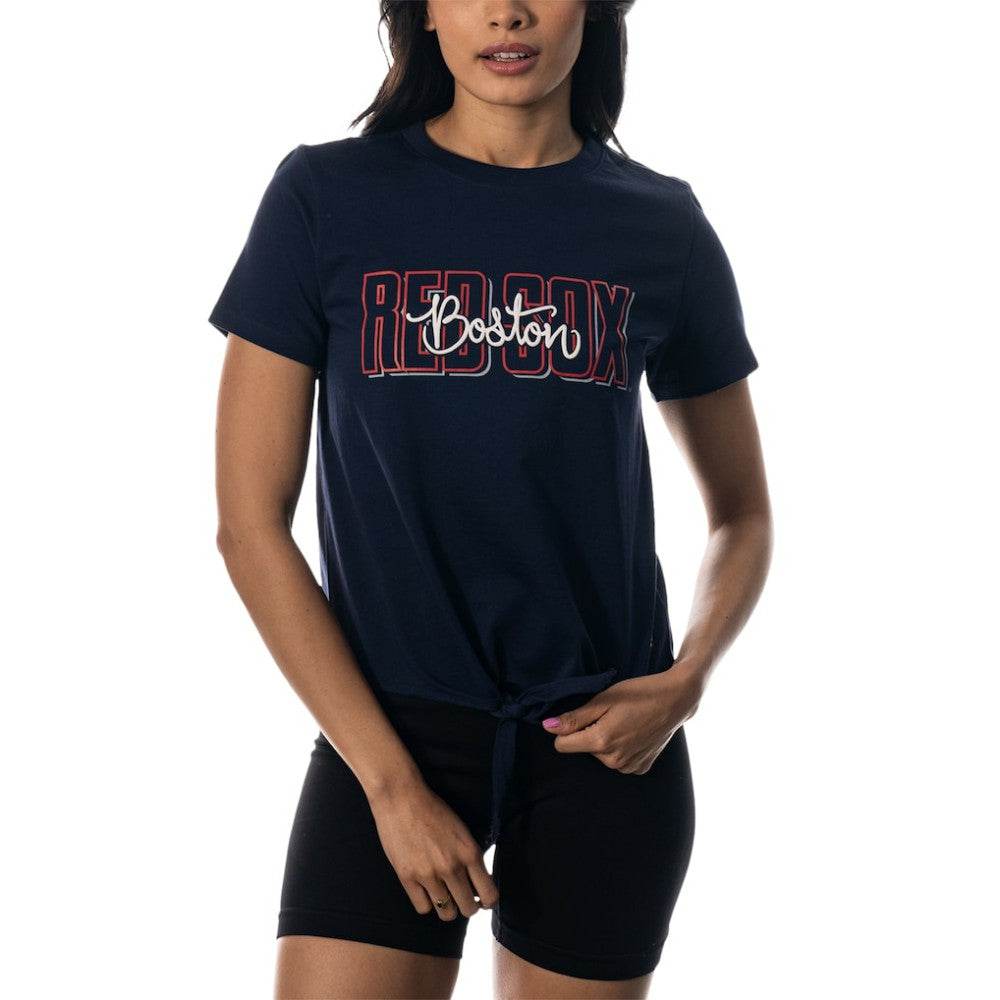 MLB Boston Red Sox The Wild Collective Women's Twist Front T-Shirt