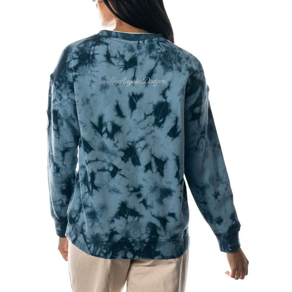 MLB Los Angeles Dodgers The Wild Collective Women's Overdyed Pullover Sweatshirt