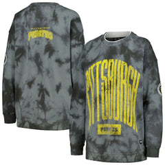 MLB Pittsburgh Pirates The Wild Collective Women's Overdyed Pullover Sweatshirt
