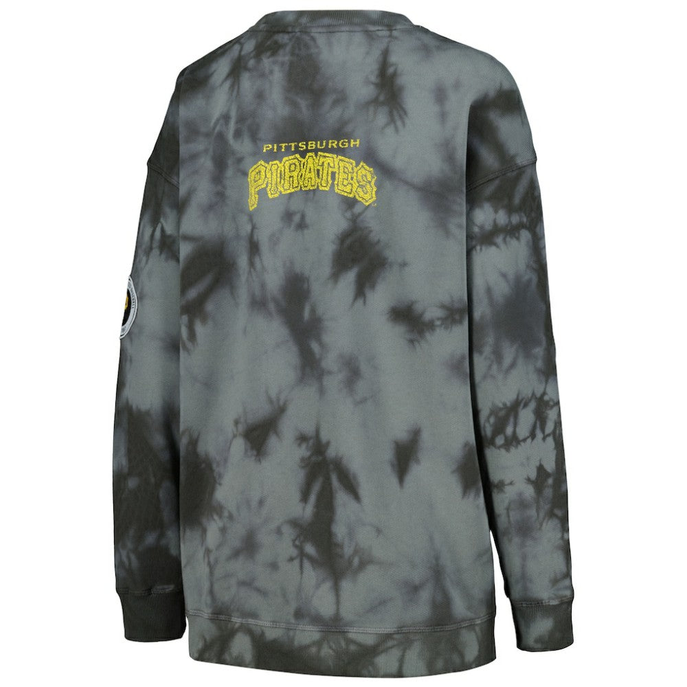 MLB Pittsburgh Pirates The Wild Collective Women's Overdyed Pullover Sweatshirt