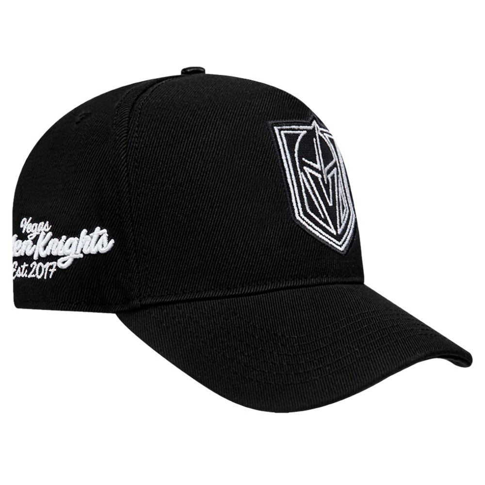 NHL Black Vegas Golden Knights Pro Standard Paint the City Pinch Front Snapback Hat