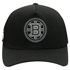 NHL Black Boston Bruins Pro Standard Paint the City Pinch Front Snapback Hat