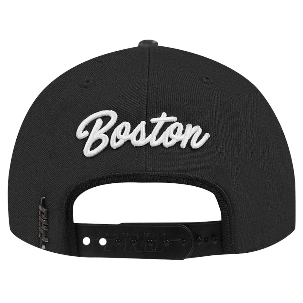 NHL Black Boston Bruins Pro Standard Paint the City Pinch Front Snapback Hat