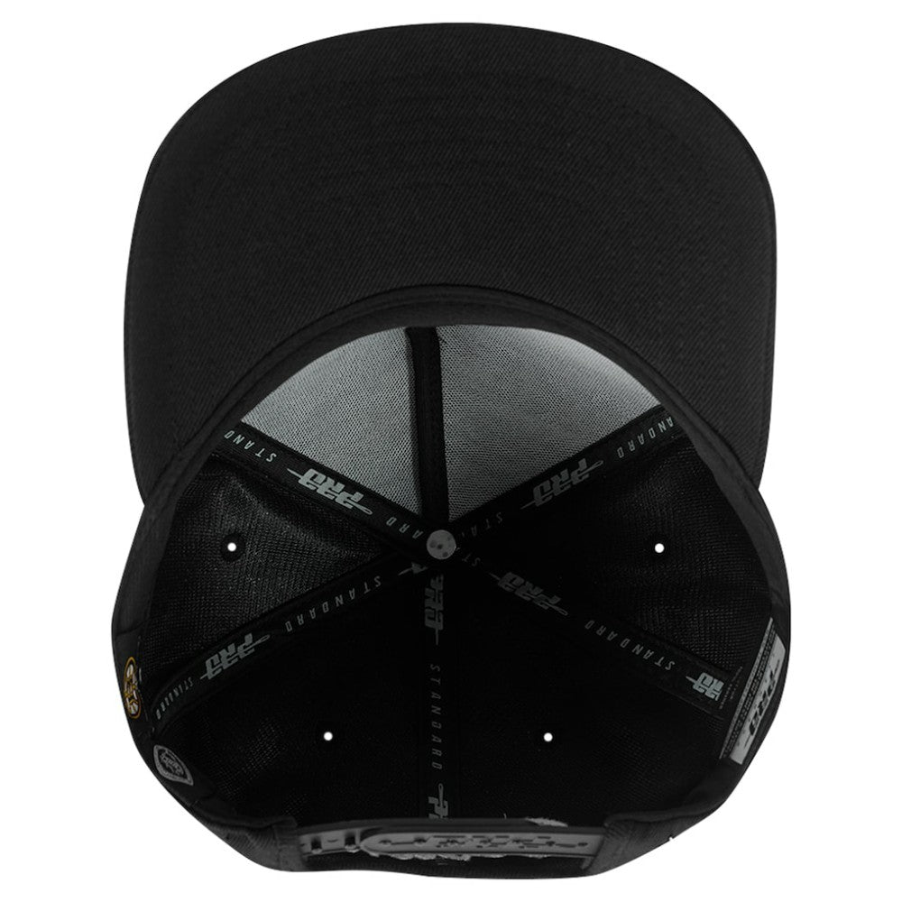 NHL Black Boston Bruins Pro Standard Paint the City Pinch Front Snapback Hat