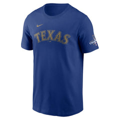 MLB Texas Rangers Nike 2024 Gold Collection Wordmark T-Shirt