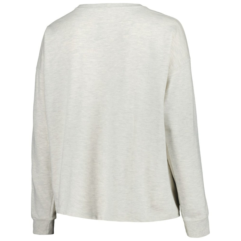 MLB Atlanta Braves Profile Women's Plus Size French Terry Pullover Sweatshirt