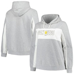 MLB Profile San Diego Padres Women's Plus Size Pullover Hoodie