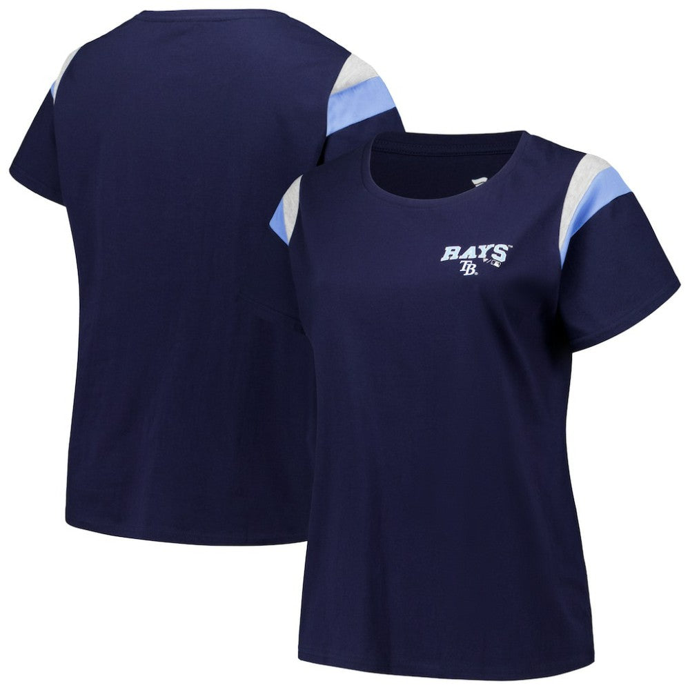 MLB Tampa Bay Rays Profile Women's Plus Size Scoop Neck T-Shirt