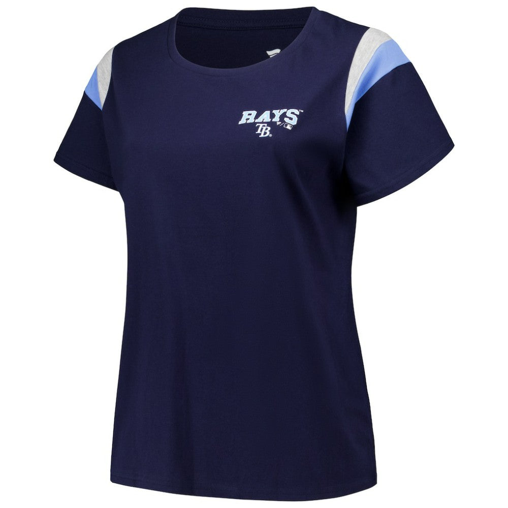 MLB Tampa Bay Rays Profile Women's Plus Size Scoop Neck T-Shirt