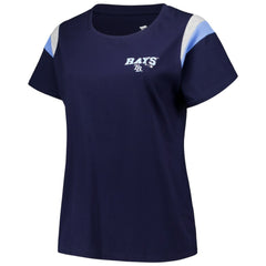 MLB Tampa Bay Rays Profile Women's Plus Size Scoop Neck T-Shirt