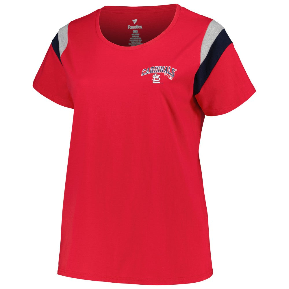 MLB St. Louis Cardinals Profile Women's Plus Size Scoop Neck T-Shirt