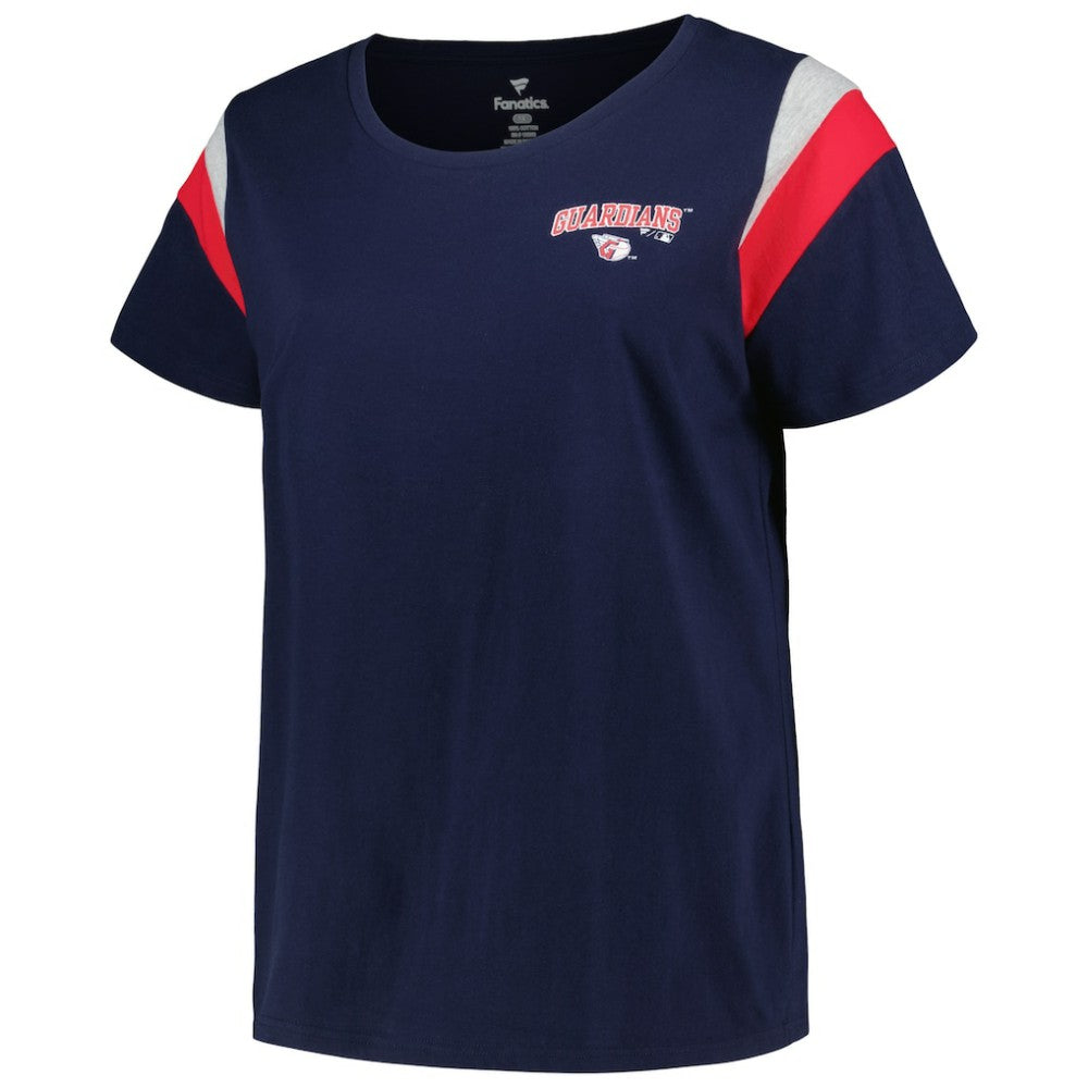 MLB Cleveland Guardians Profile Women's Plus Size Scoop Neck T-Shirt