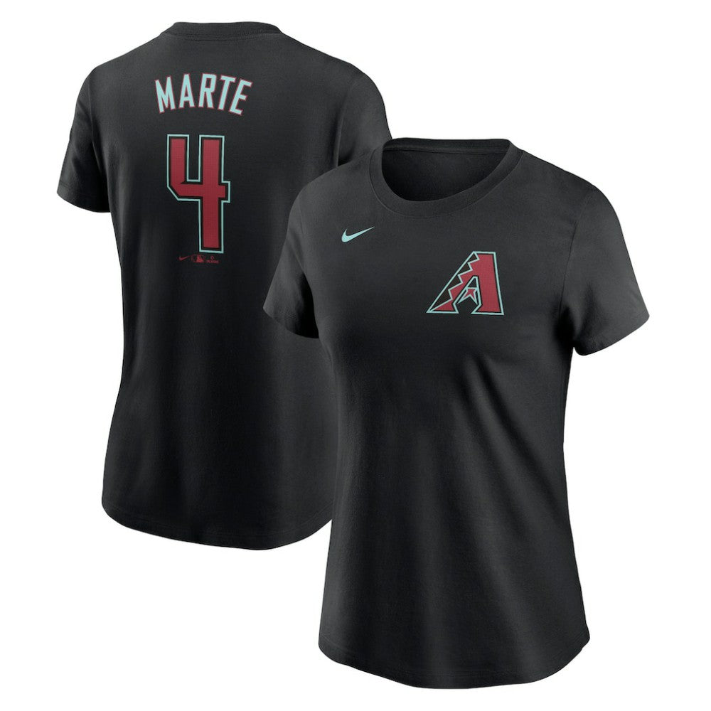 MLB Ketel Marte Arizona Diamondbacks Nike Women's 2024 Fuse Name & Number T-Shirt