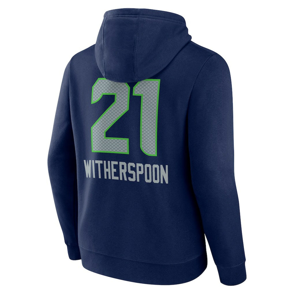 Devon Witherspoon  Team Wordmark Player Name & Number Pullover Hoodie - Seattle Seahawks
