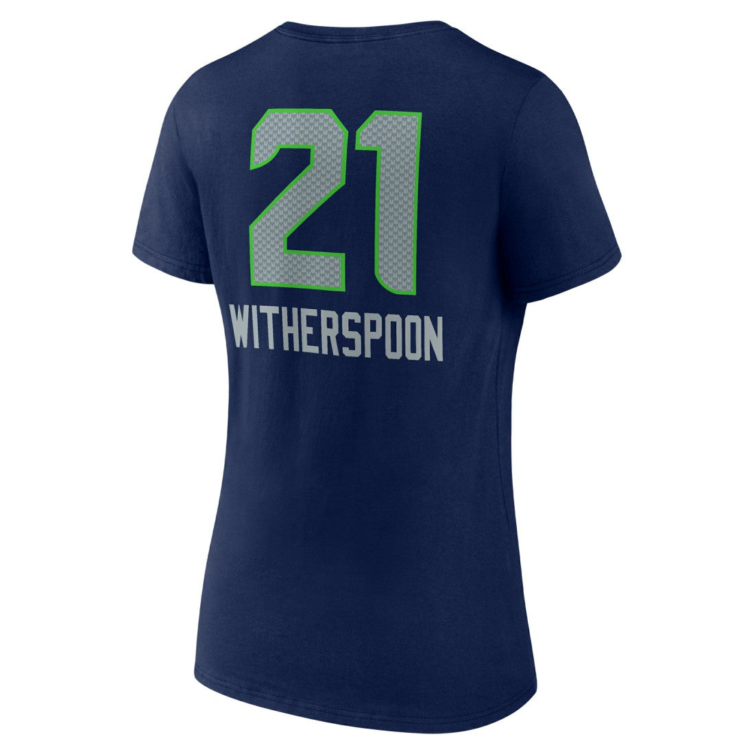Devon Witherspoon  Women's Team Wordmark Player Name & Number V-Neck T-Shirt - Seattle Seahawks