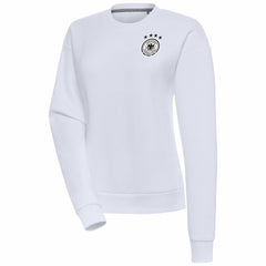 Germany National Team Women's Takeover Crewneck Pullover Sweatshirt -  White