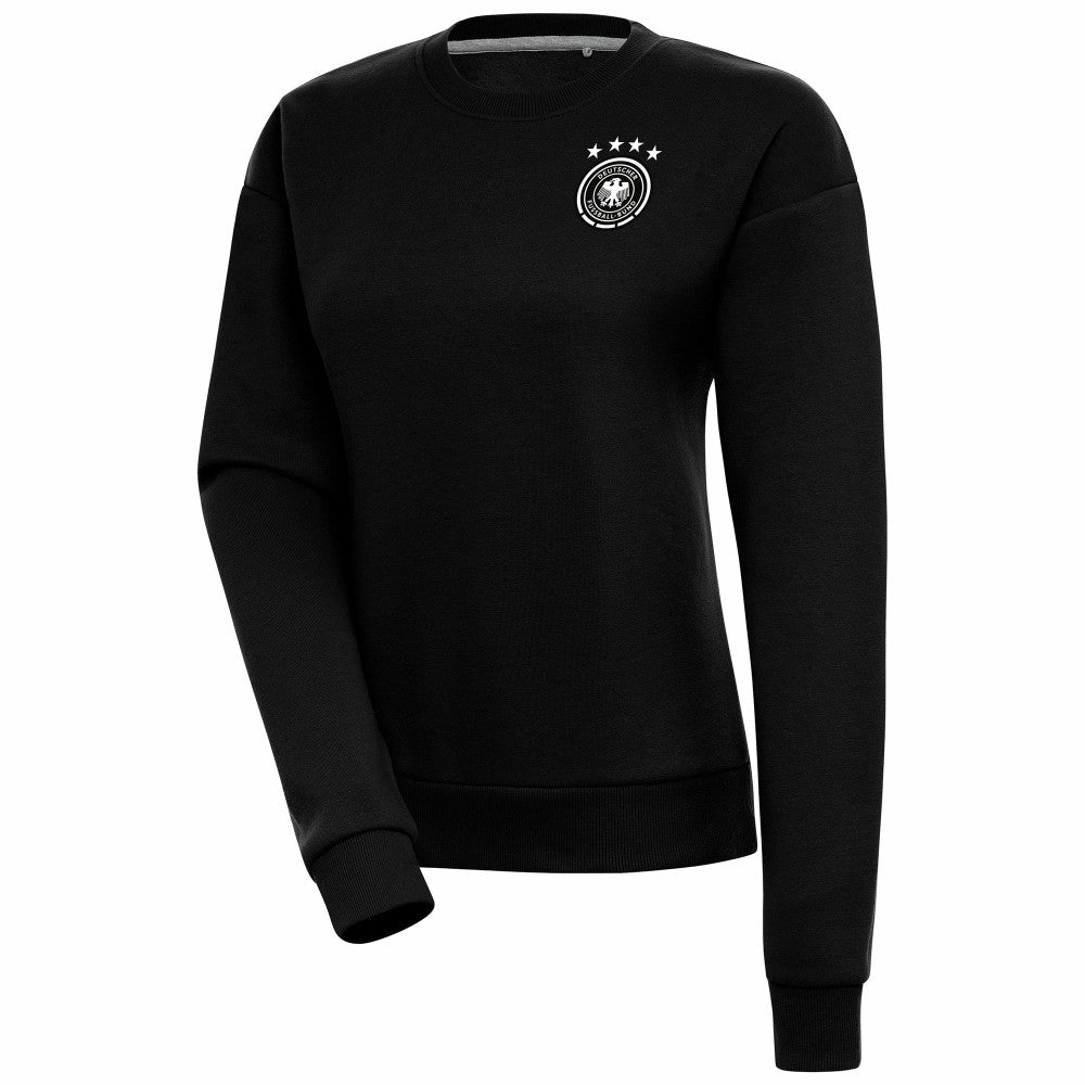 Germany National Team Women's Takeover Crewneck Pullover Sweatshirt -  Black