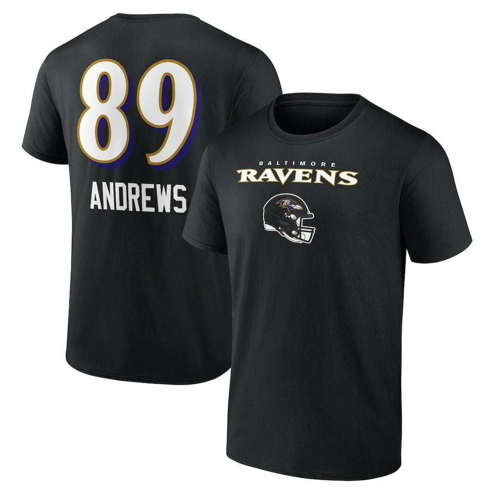 Mark Andrews  Team Wordmark Player Name & Number T-Shirt - Baltimore Ravens