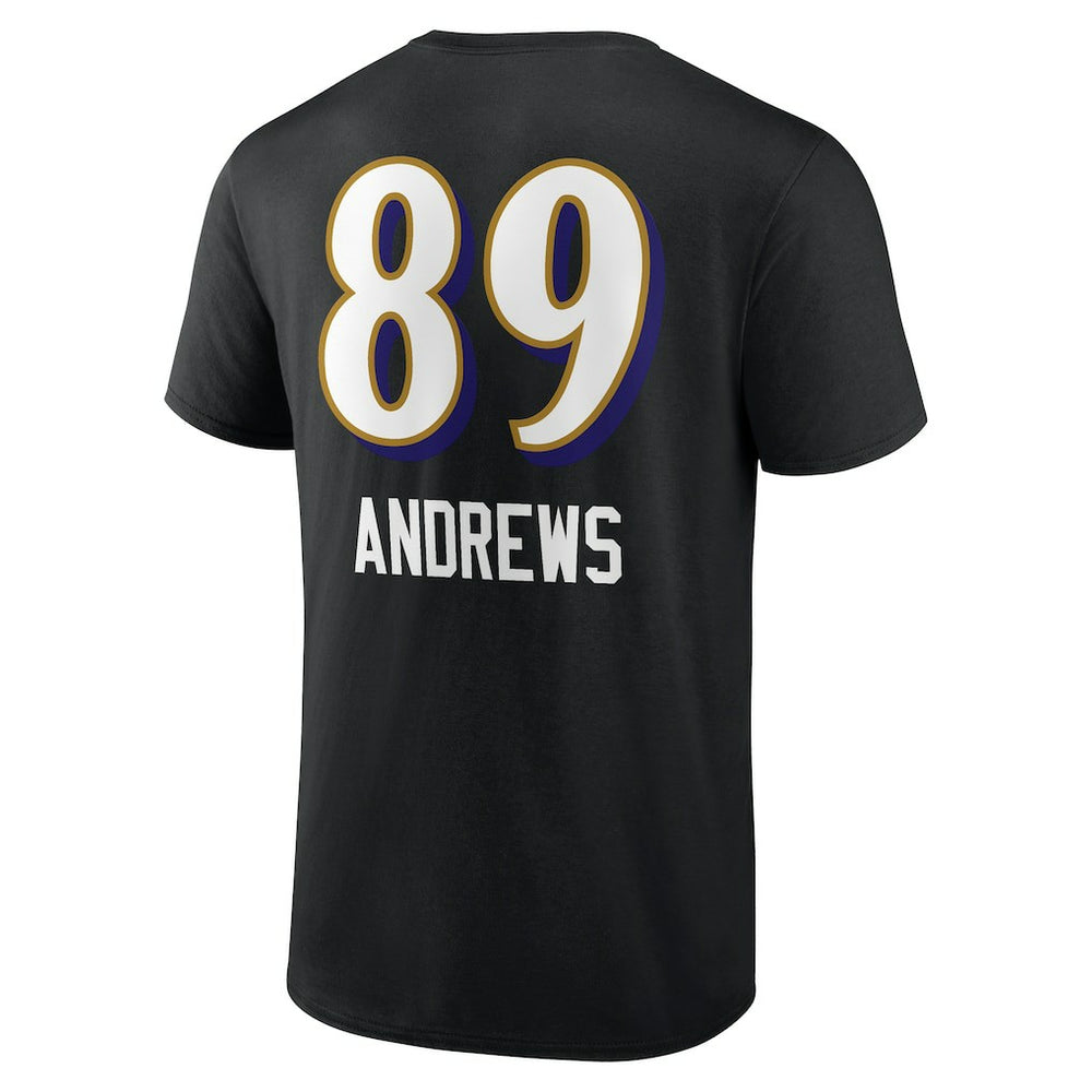 Mark Andrews  Team Wordmark Player Name & Number T-Shirt - Baltimore Ravens