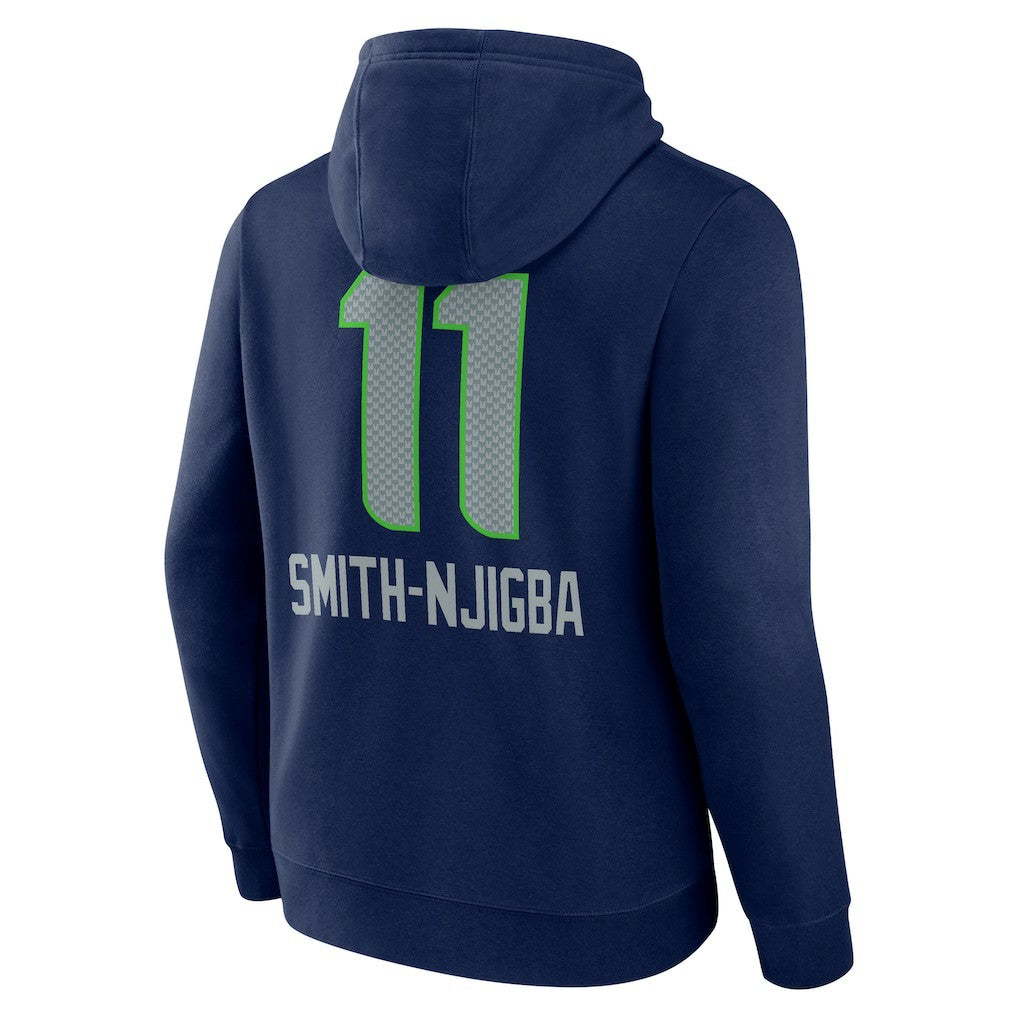 Jaxon Smith-Njigba  Team Wordmark Player Name & Number Pullover Hoodie - Seattle Seahawks