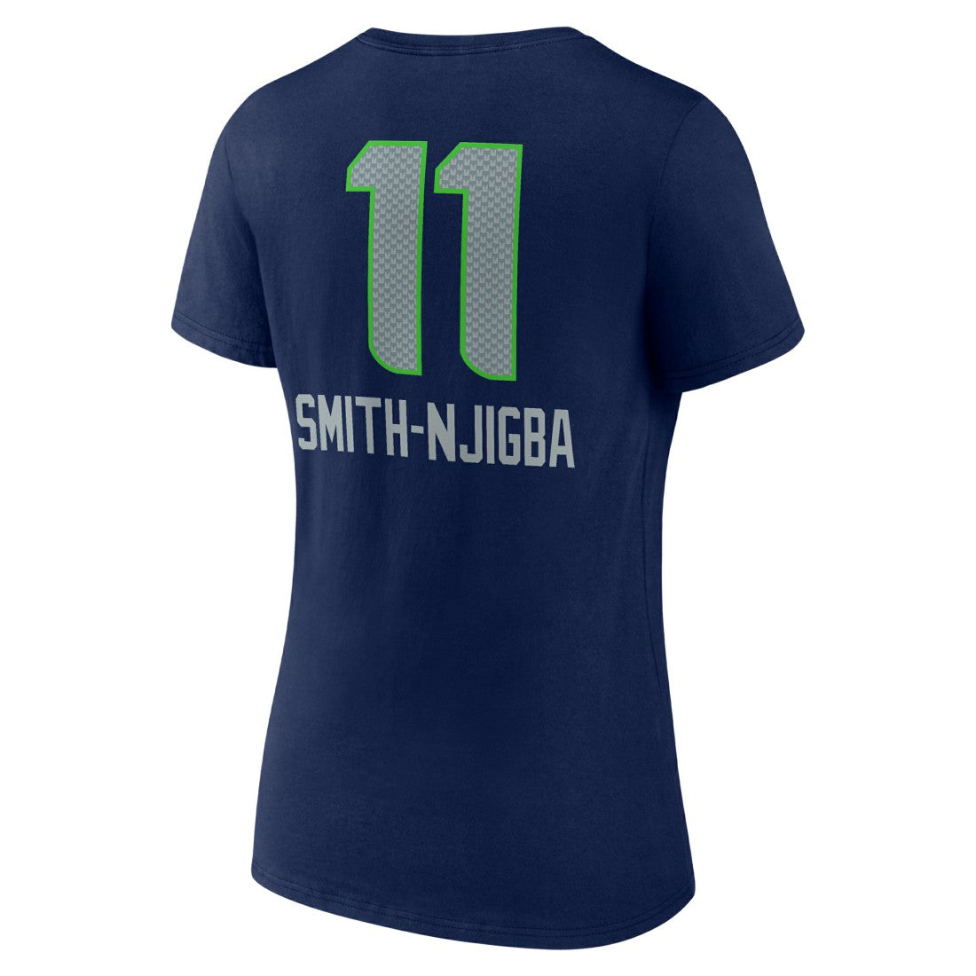 Jaxon Smith-Njigba  Women's Team Wordmark Player Name & Number V-Neck T-Shirt - Seattle Seahawks