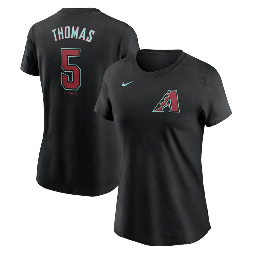 MLB Alek Thomas Arizona Diamondbacks Nike Women's 2024 Fuse Name & Number T-Shirt