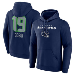Jake Bobo  Team Wordmark Player Name & Number Pullover Hoodie - Seattle Seahawks