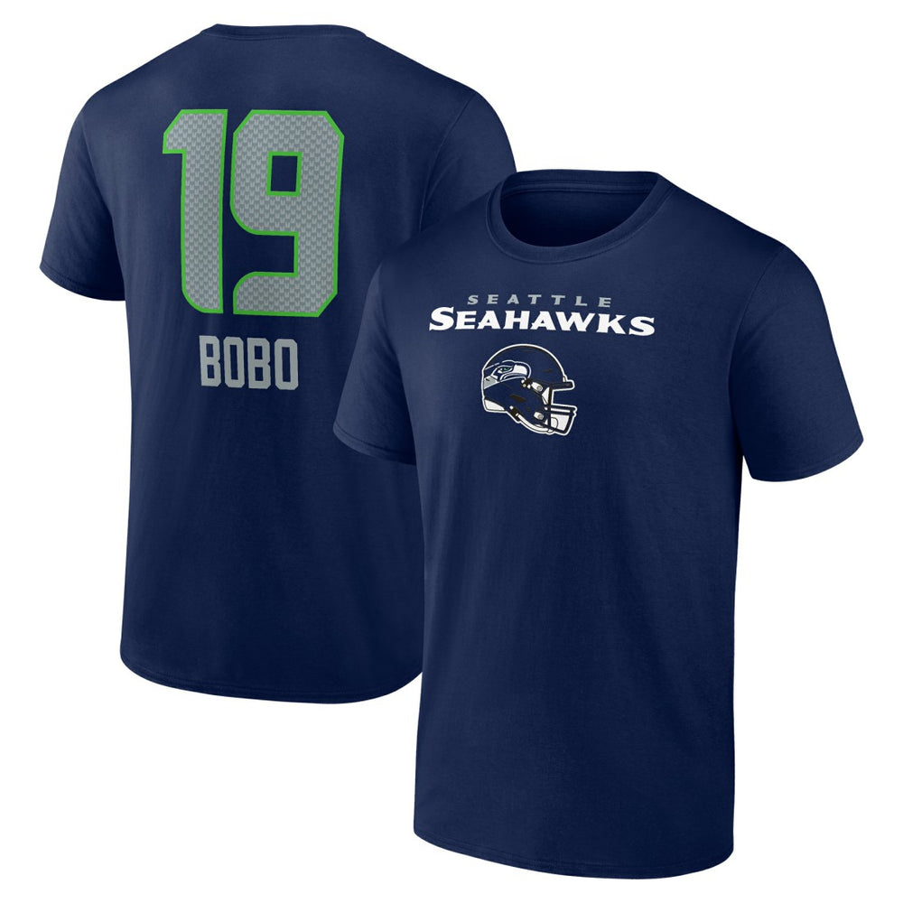 Jake Bobo  Team Wordmark Player Name & Number T-Shirt - Seattle Seahawks