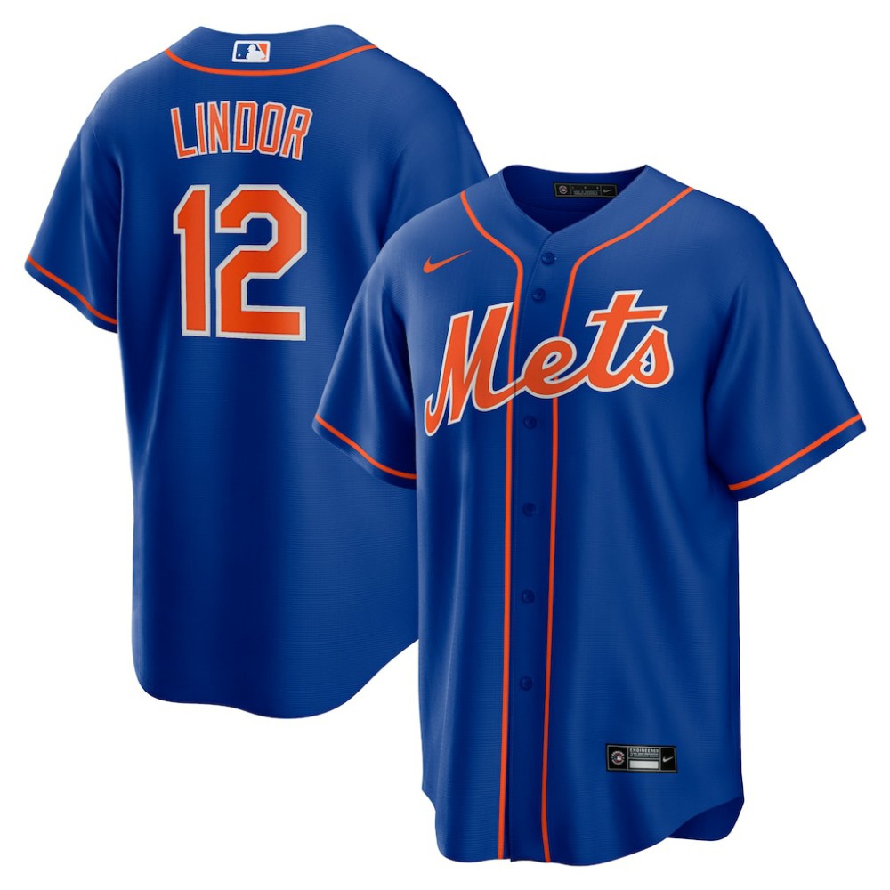 MLB Francisco Lindor New York Mets Nike Big & Tall Alternate Replica Player Jersey