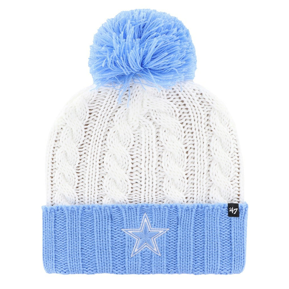 '47 Women's Luminance Cuffed Knit Hat with Pom - Dallas Cowboys