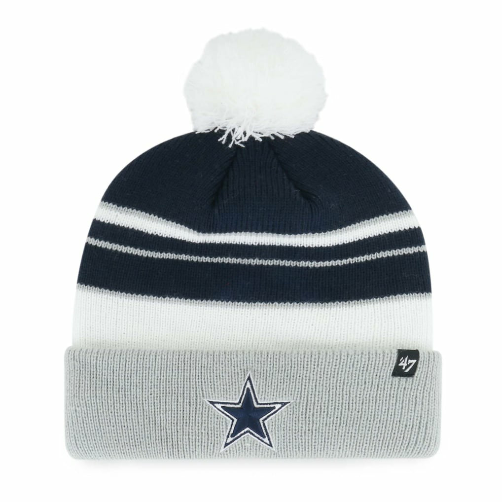 '47 Youth Peewee Cuffed Knit Hat with Pom - Dallas Cowboys