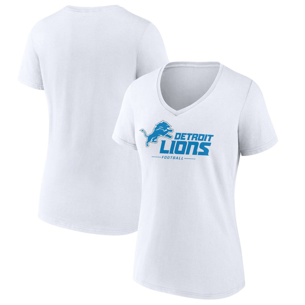 Women's Lock Up V-Neck T-Shirt - Detroit Lions