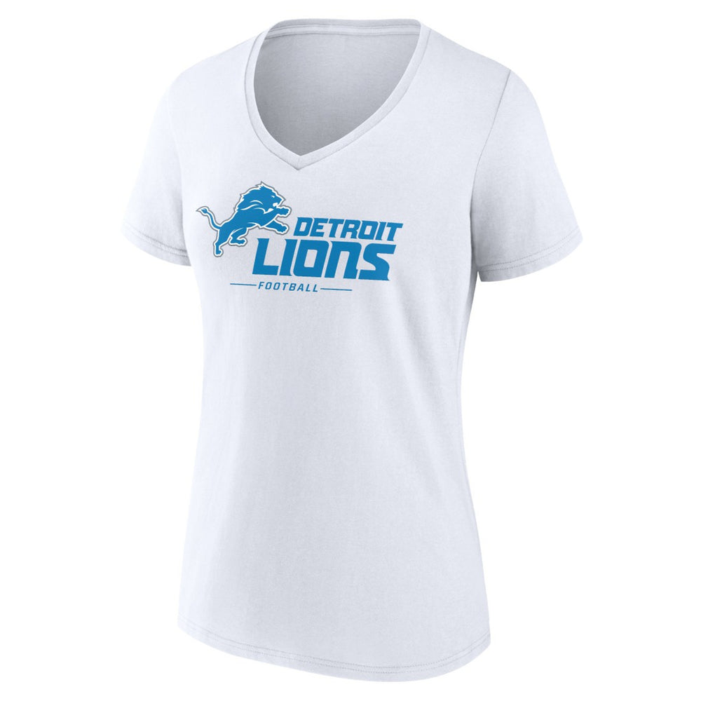 Women's Lock Up V-Neck T-Shirt - Detroit Lions
