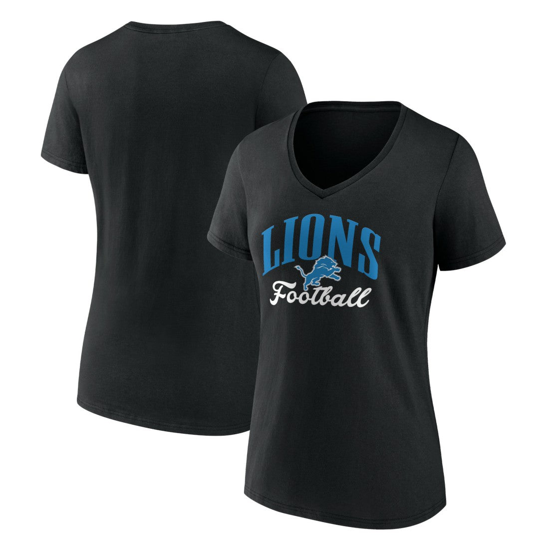 Women's Victory Script V-Neck T-Shirt - Detroit Lions