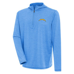 Antigua Tidy Quarter-Zip Pullover Hoodie - Los Angeles Chargers
