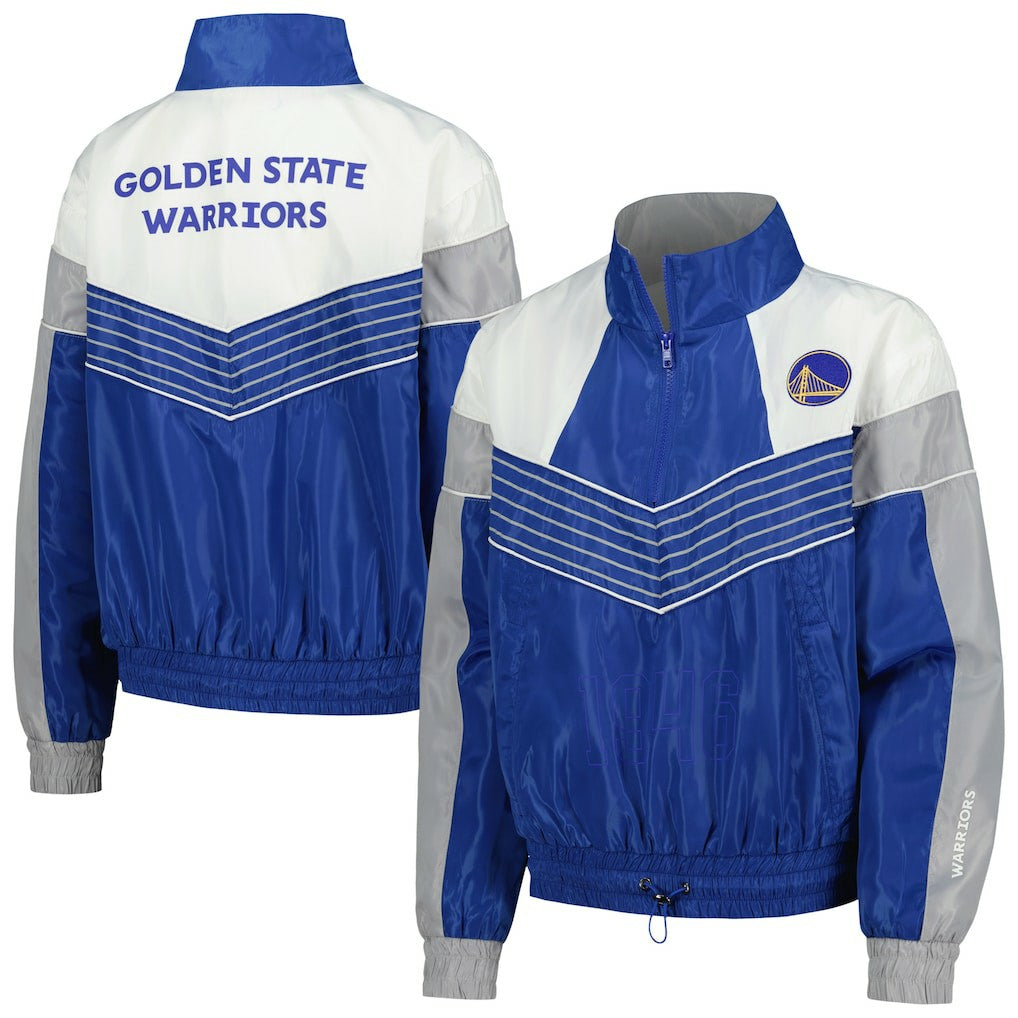 NBA Golden State Warriors The Wild Collective Women's Courtside Half-Zip Track Jacket sale