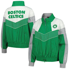 NBA Boston Celtics The Wild Collective Women's Courtside Half-Zip Track Jacket