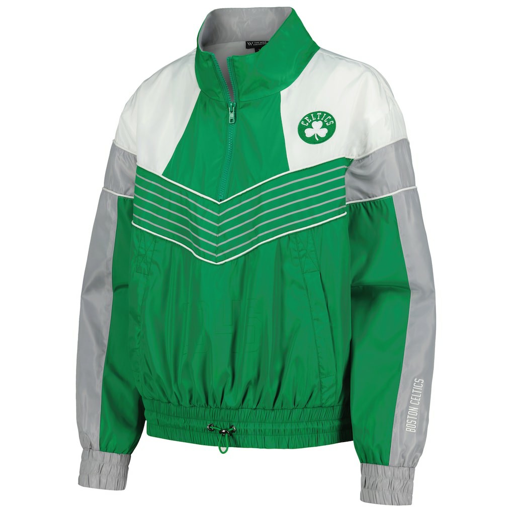 NBA Boston Celtics The Wild Collective Women's Courtside Half-Zip Track Jacket