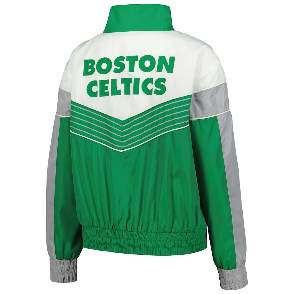 NBA Boston Celtics The Wild Collective Women's Courtside Half-Zip Track Jacket
