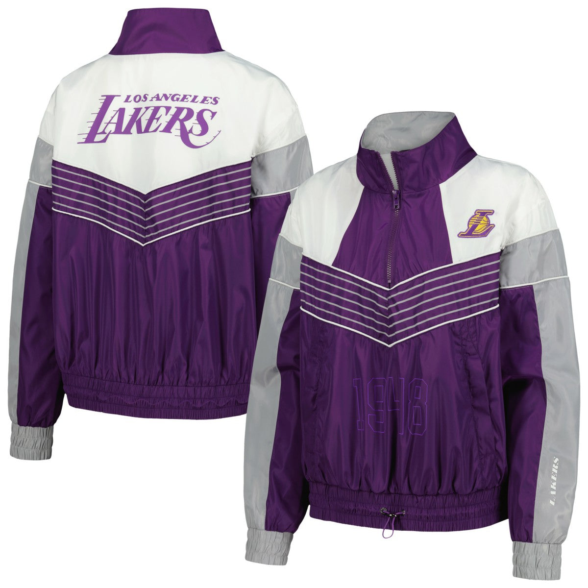 NBA Los Angeles Lakers The Wild Collective Women's Courtside Half-Zip Track Jacket
