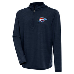 NBA Oklahoma City Thunder Antigua Tidy Quarter-Zip Lightweight Pullover Top