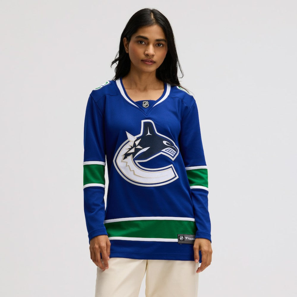 NHL Blue Vancouver Canucks Fanatics Women's Premier Breakaway Jersey