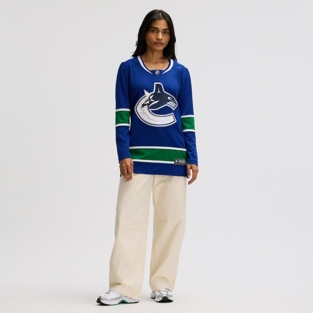 NHL Blue Vancouver Canucks Fanatics Women's Premier Breakaway Jersey